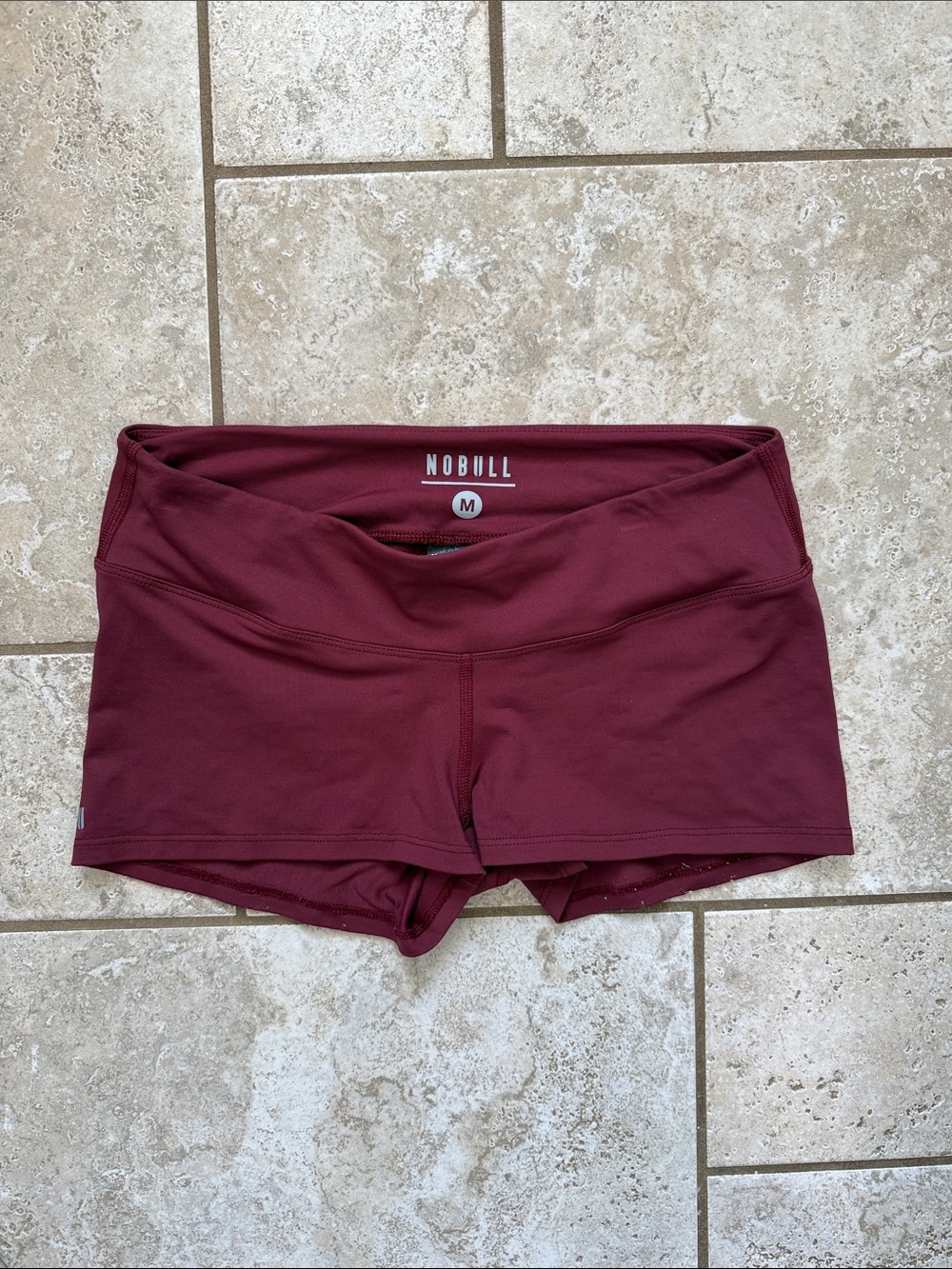 NOBULL Women's Burgundy Performance Bike Shorts